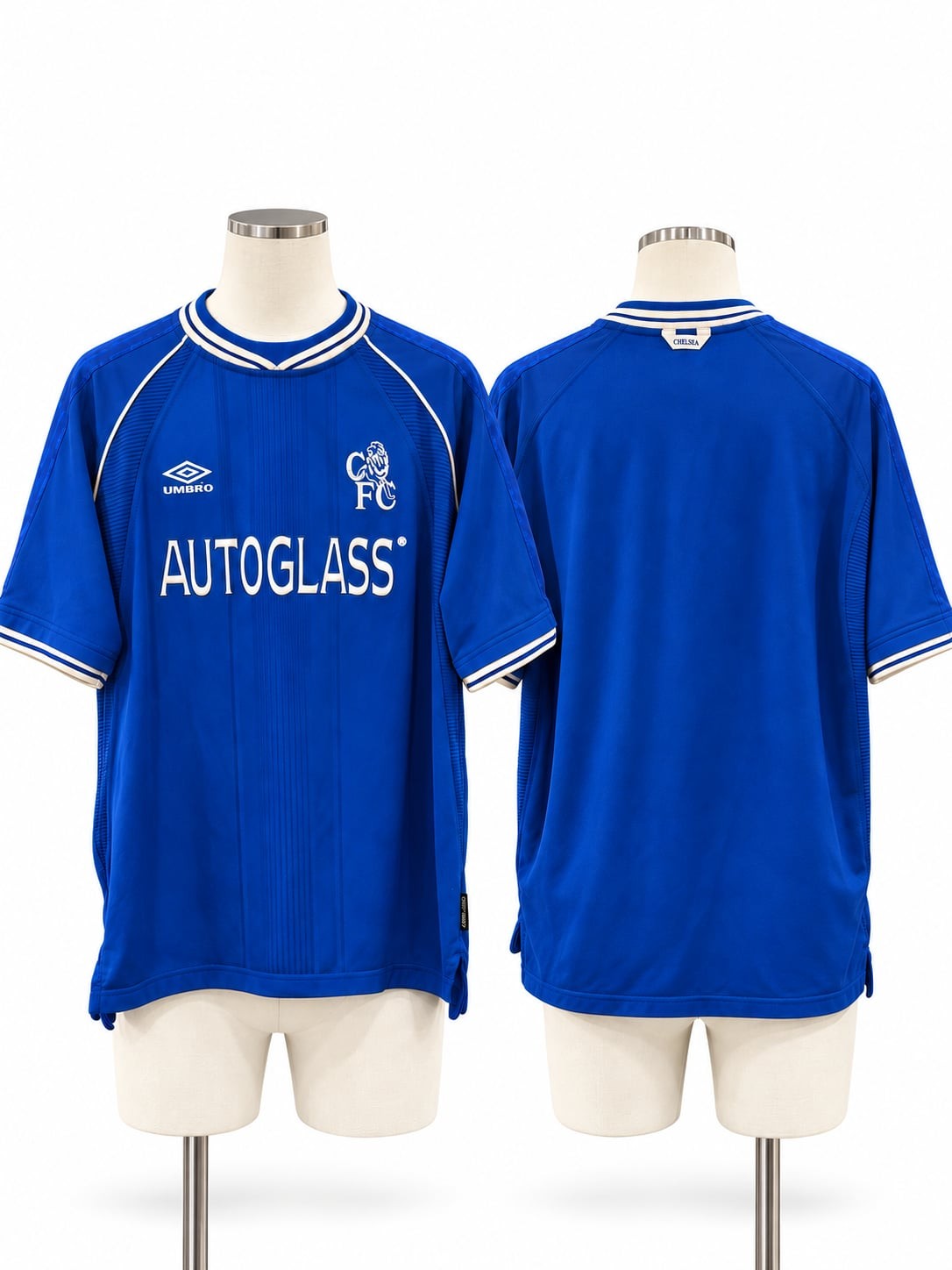 ORIGINAL Vintage 1999-2001 Chelsea FC Home Umbro Autoglass Football Shirt Jersey ORIGINAL Vintage 1999-2001 Chelsea FC Home Umbro Autoglass Football Shirt Jersey