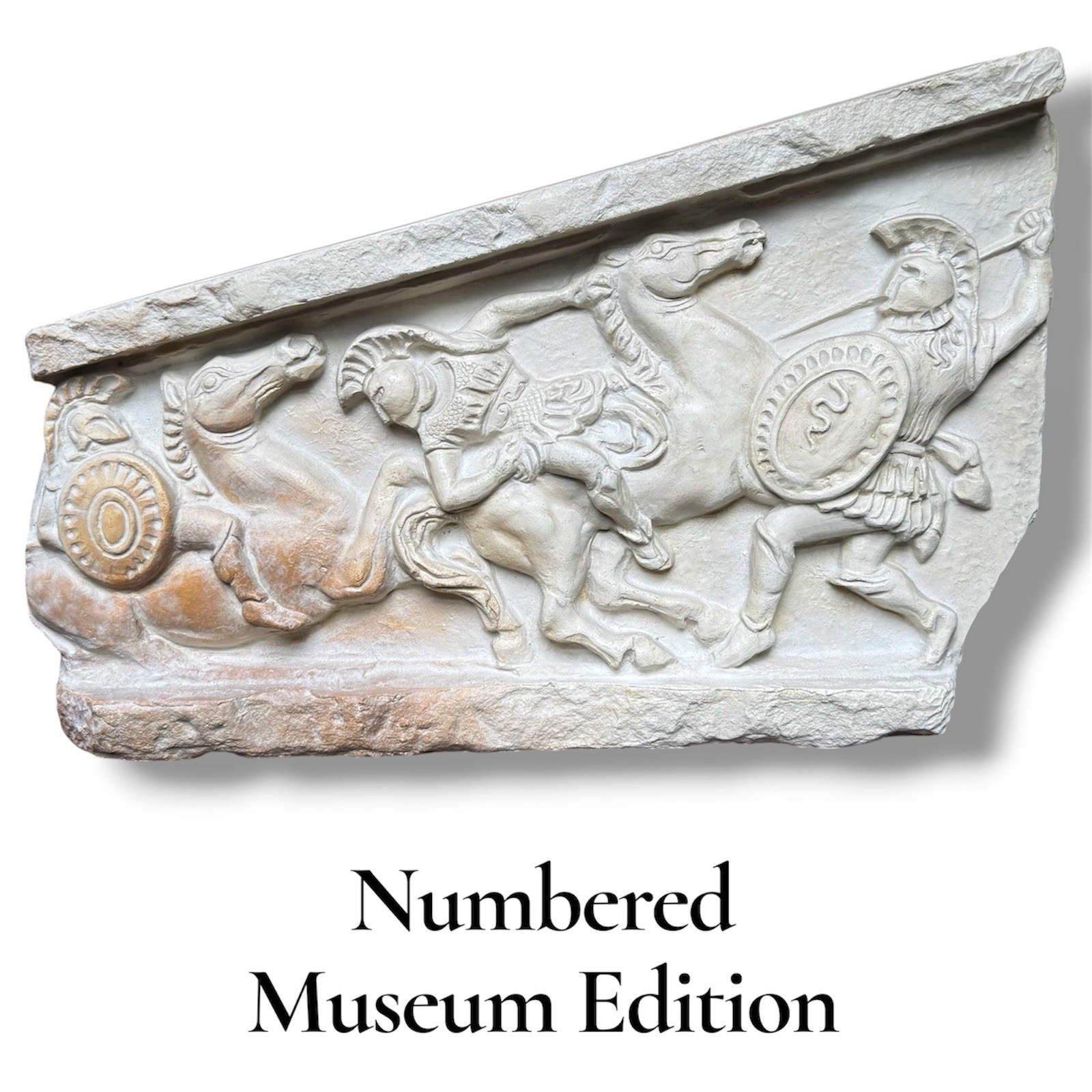Museum Copy Greek Roman Ancient Temple Warriors 450 BC Theodoros RARE Sculpture