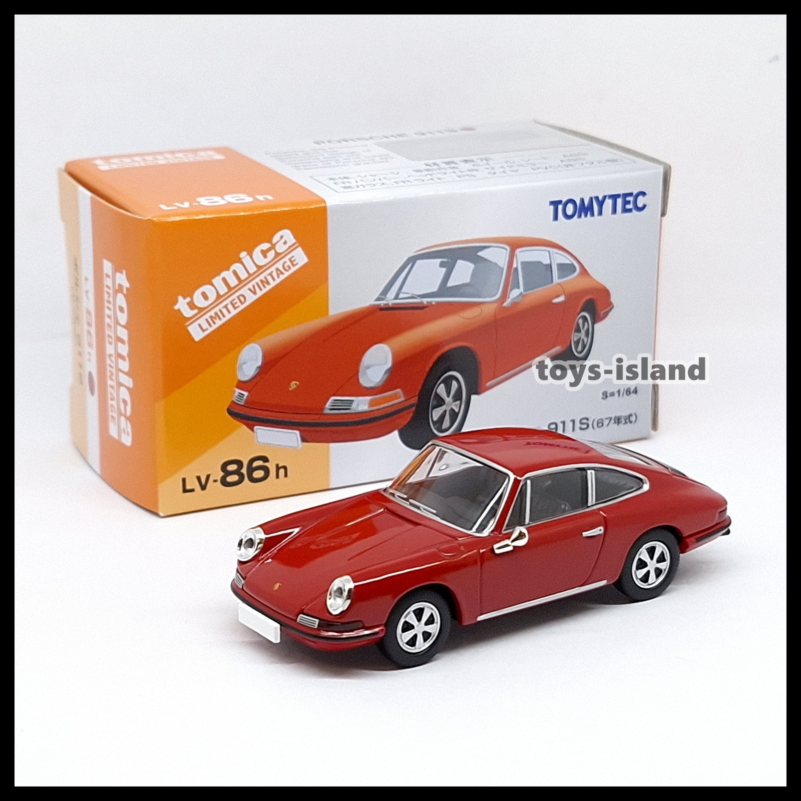 Tomica Limited Vintage LV-86h Porsche 911S ( Red ) 1967 1/64 TOMYTEC New