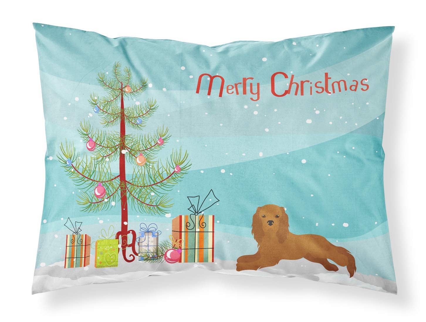 Caroline\'s Treasures CK3495PILLOWCASE Ruby Cavalier King Charles Spaniel