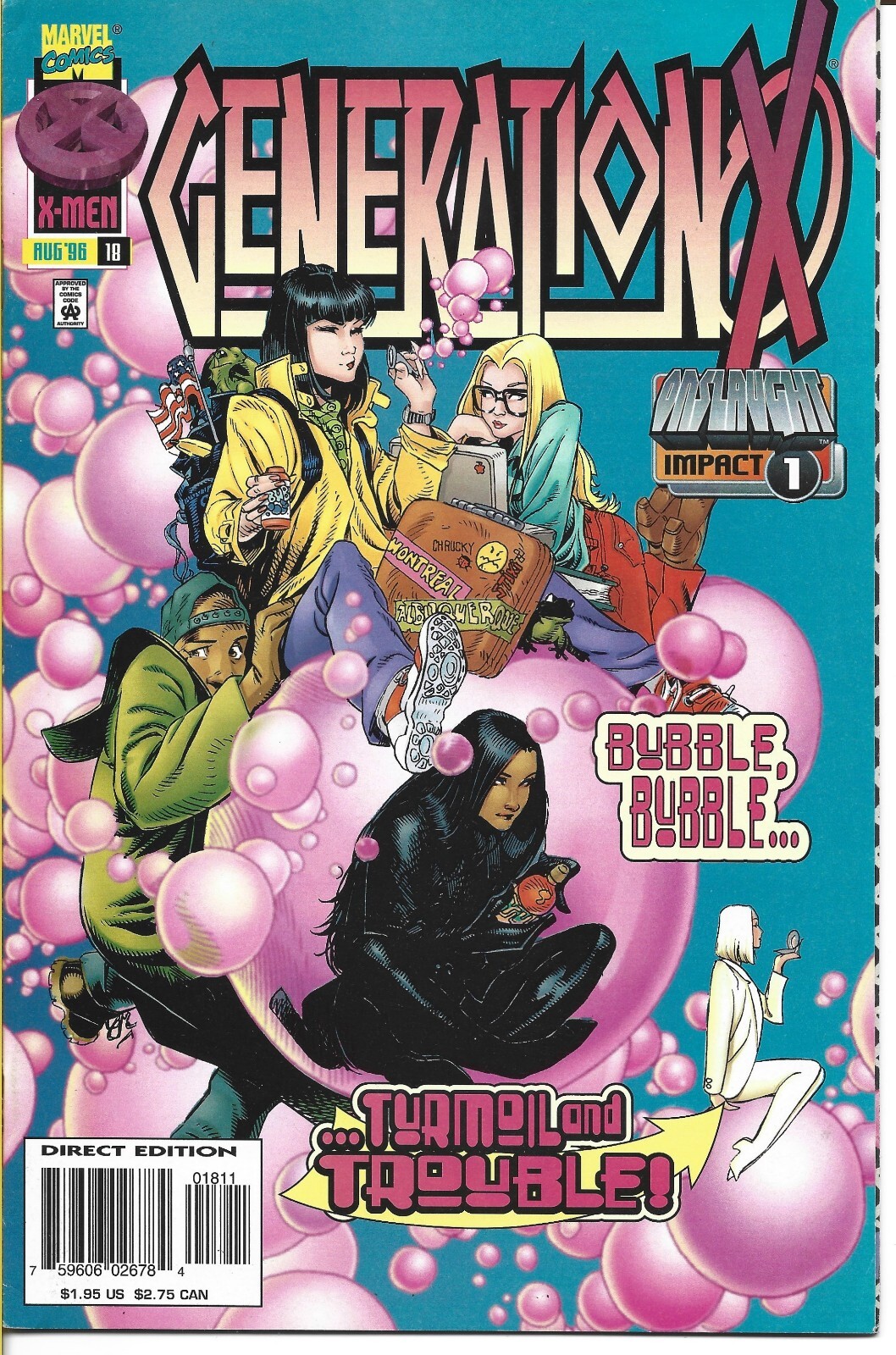 GENERATION X #18 MARVEL COMICS 1996 BAGGED AND BOARDED