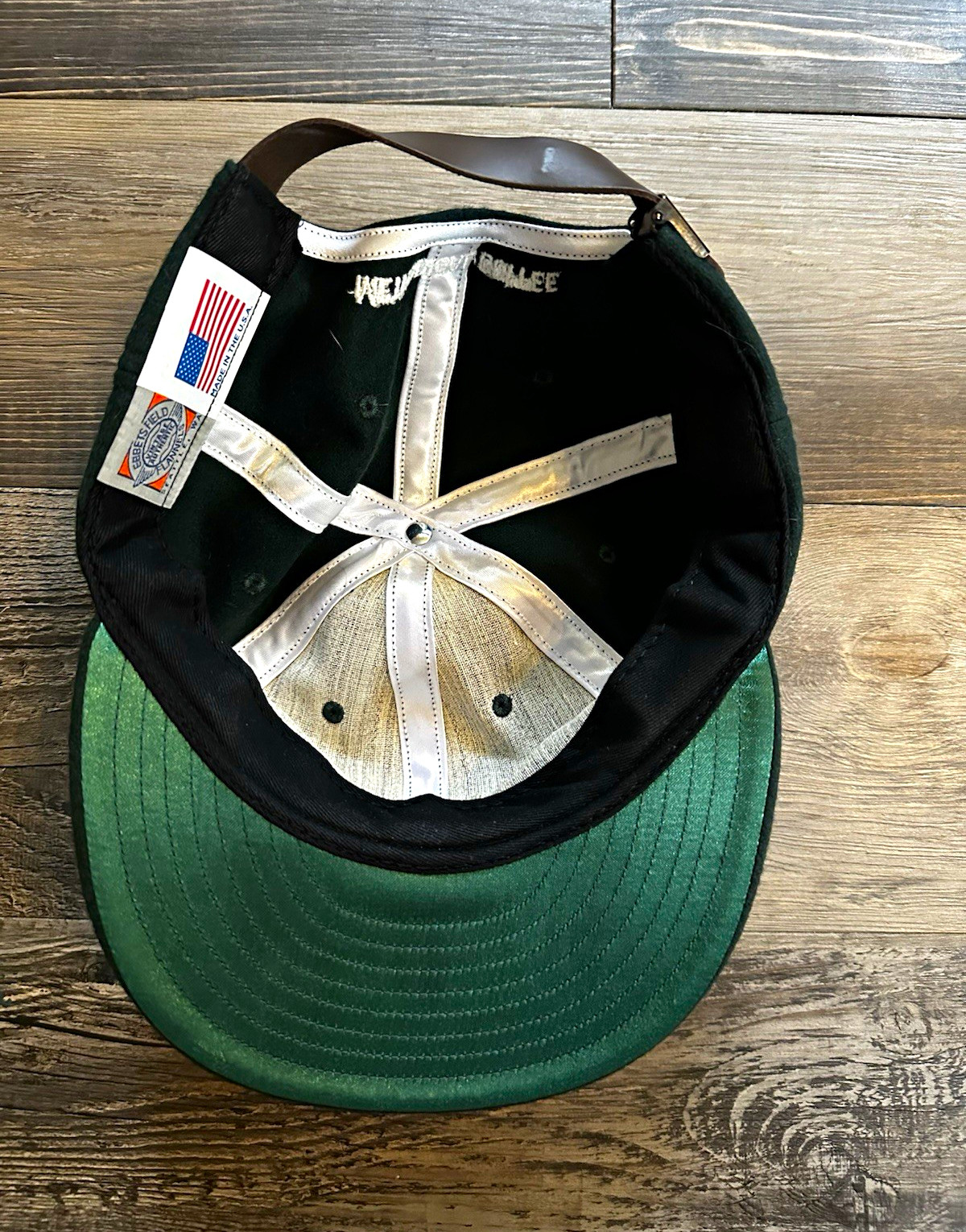 Ebbets Field Flannels Green Solid Adjustable Baseball Cap Methodical Coffee Ebbets Field Flannels Green Solid Adjustable Baseball Cap Methodical Coffee