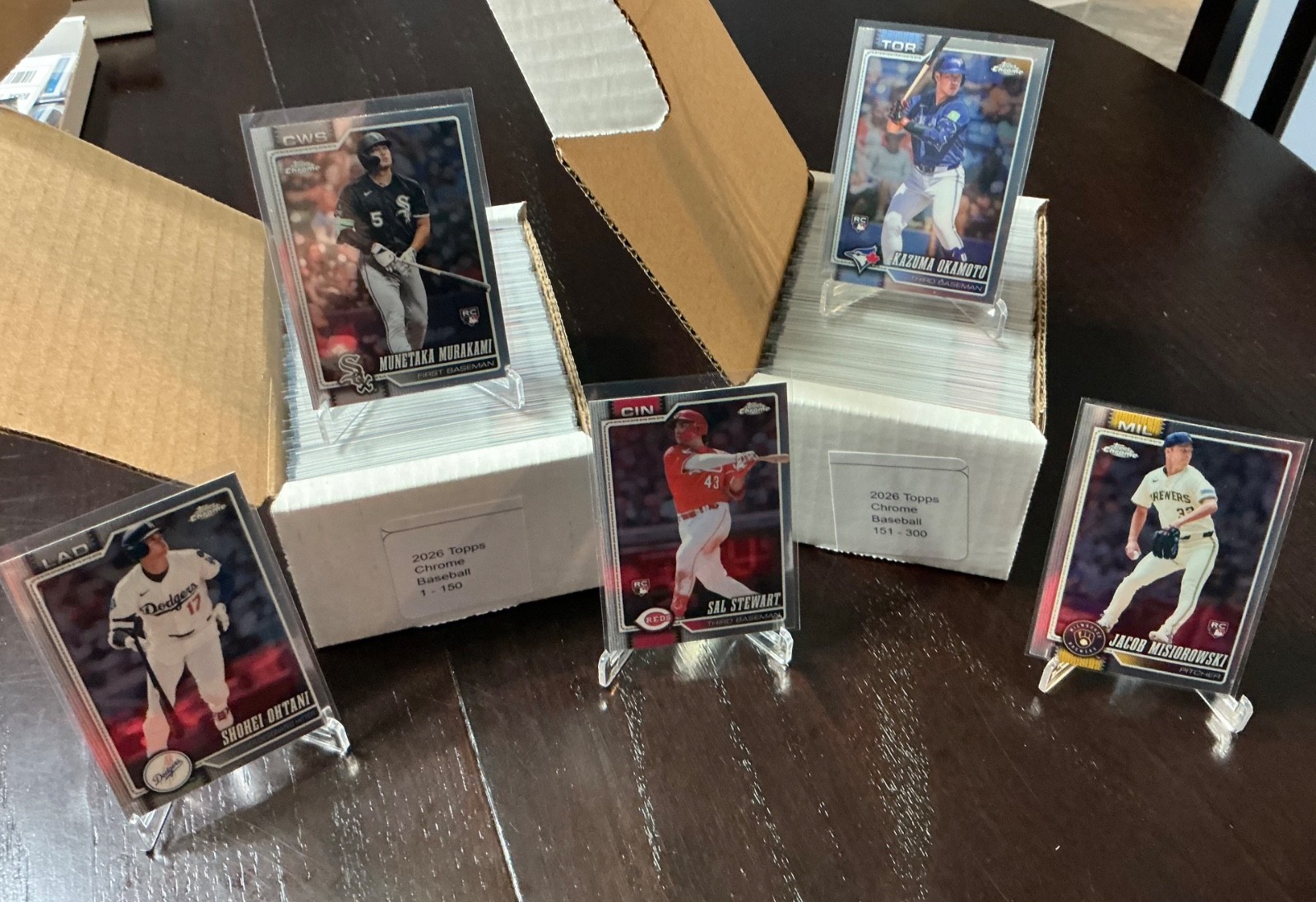 2026 Topps Chrome Baseball Complete Master Set (450 Cards) 7 Insert Sets + Base