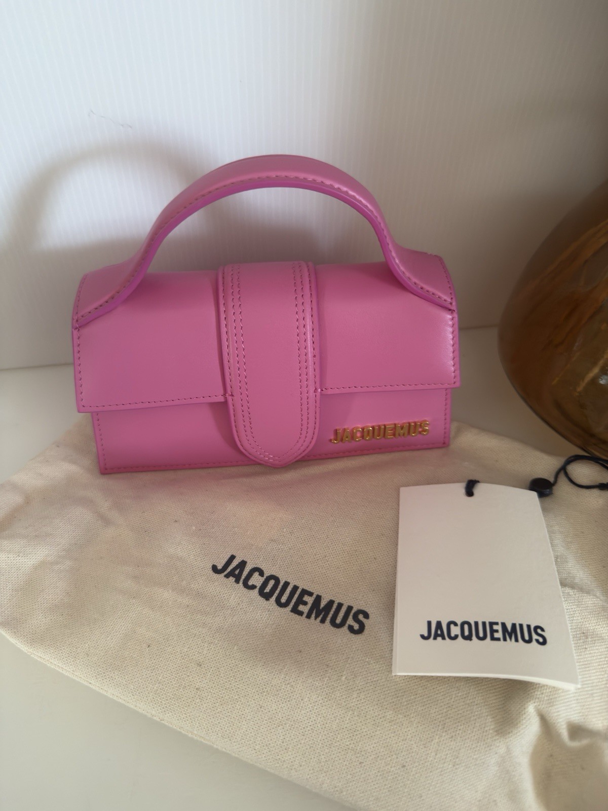 Jacquemus Pink Le Papier ‘Le Bambino’ Pink Bag