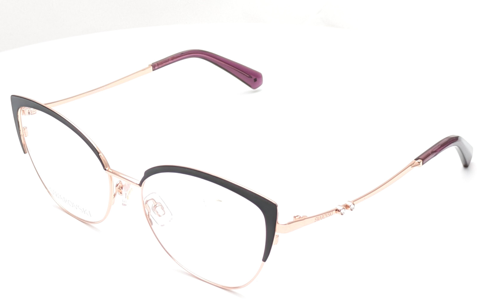 Swarovski SK 5402 001 Cat Eye Black Gold Women’s Eyeglasses Frames 54-17-140