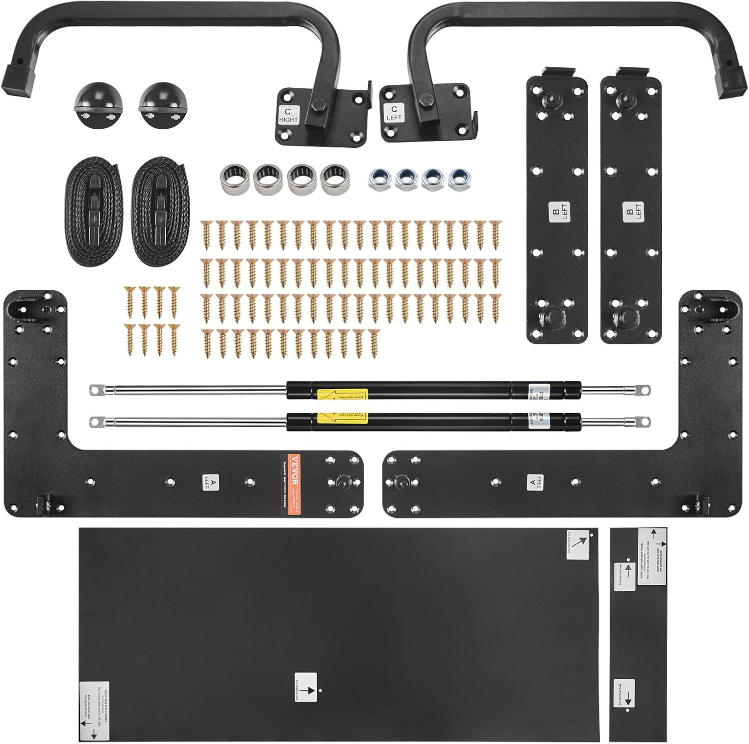 Murphy Bed Kit, Twin Size, Deluxe DIY Wall Bed Mechanical Hardware Kit, Pneumati