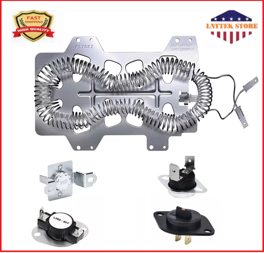 DC47-00019A Dryer Heating Element with DC47-00018A DC96-00887A fit for Samsung