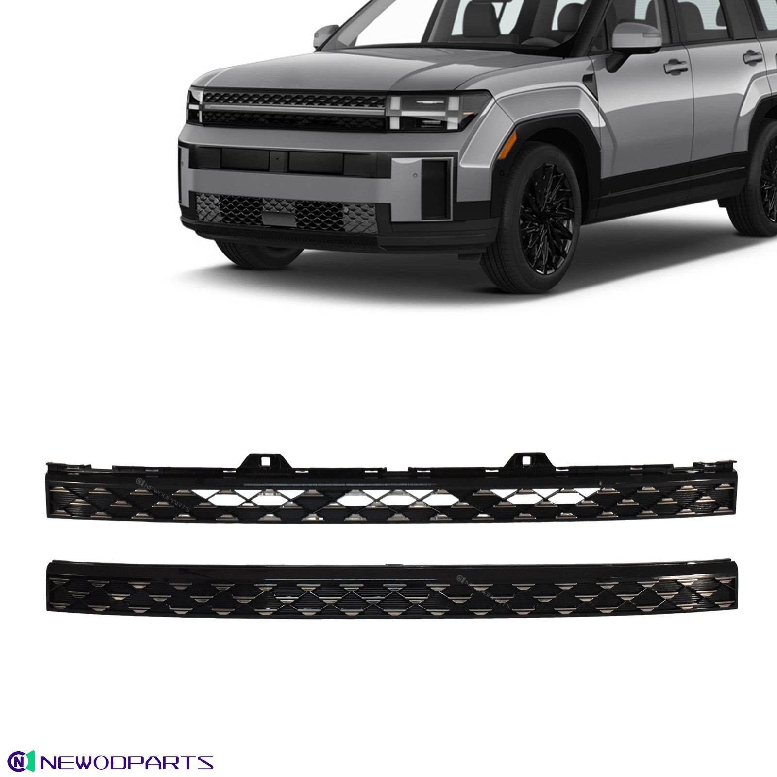 Front Upper Grille Fits Hyundai Santa Fe Calligraphy 2024-2025 86351-R6020-TRC