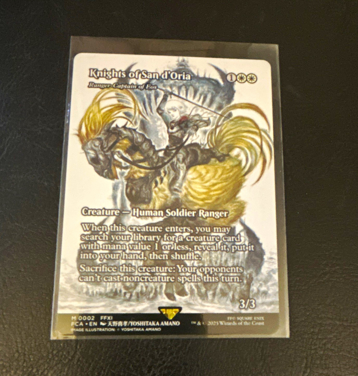 MTG Knights of San d'Oria 0002 Universes Beyond Final Fantasy Full Art MTG Knights of San d'Oria 0002 Universes Beyond Final Fantasy Full Art