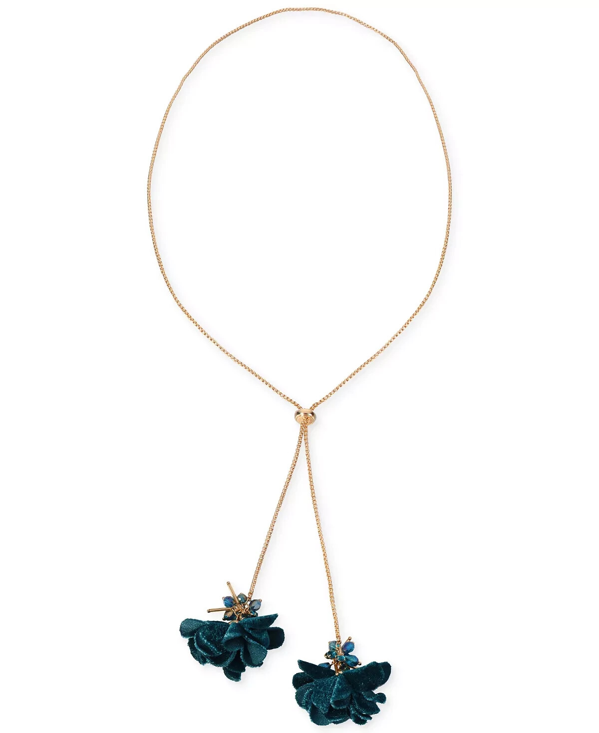 INC Gold-Tone Color Bead & Flower 40
