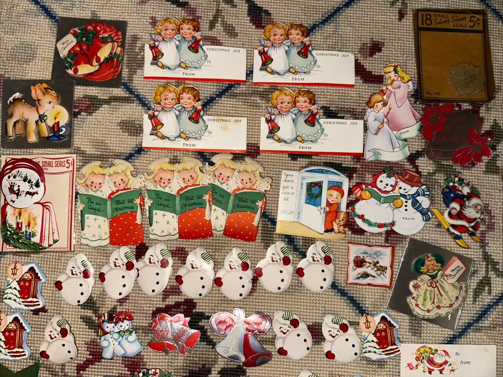 Lot Of Vintage 50s/60s/70s? Christmas Gift Tags