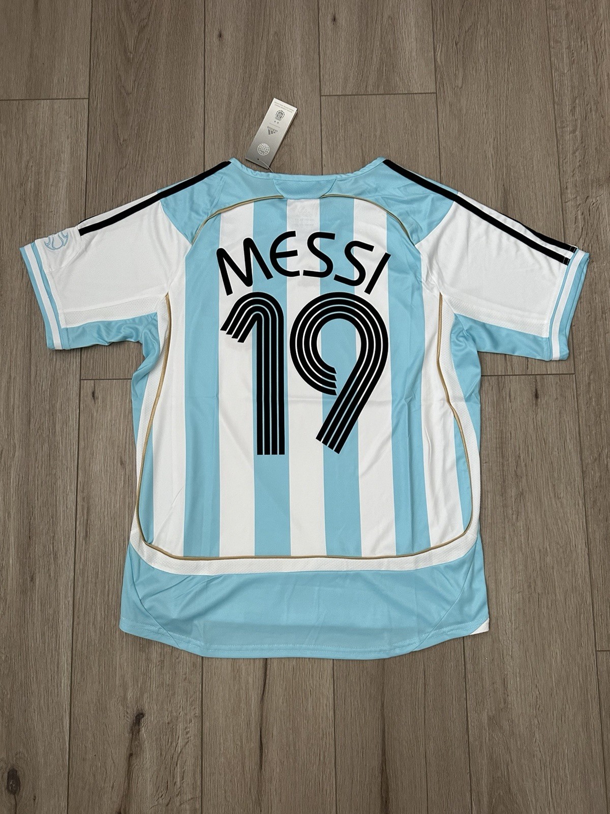 Argentina Messi Retro Jersey 2006 Blue Size M