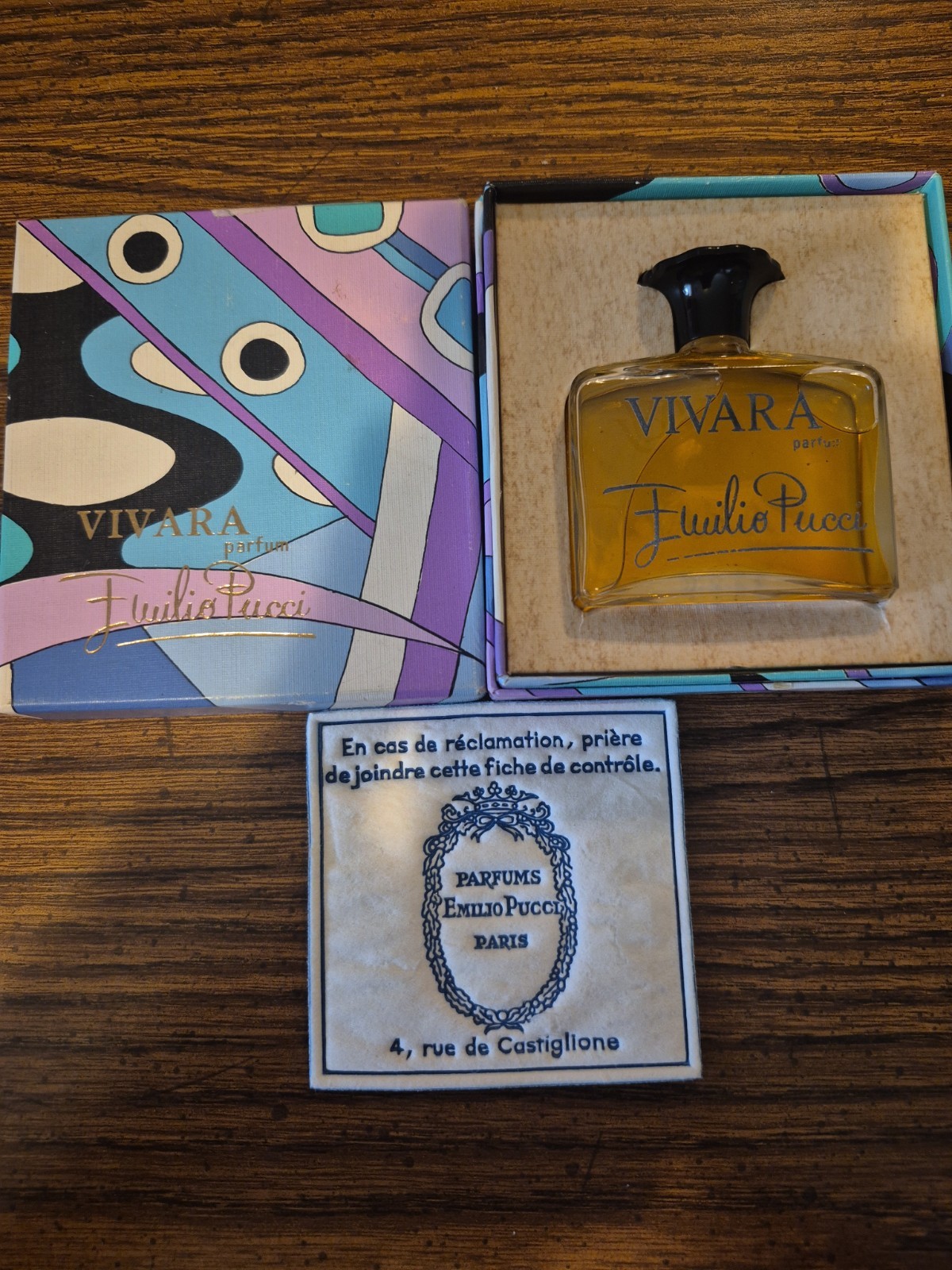 Vintage VIVARA by EMILIO PUCCI 1 oz / 30 ml Parfum / Perfume New in Box Vintage VIVARA by EMILIO PUCCI 1 oz / 30 ml Parfum / Perfume New in Box