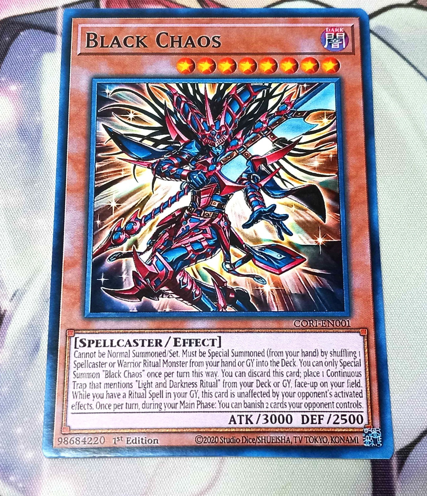 Black Chaos CORI-EN001 YuGiOh Non-Foiled Doujin Card Art ** READ **