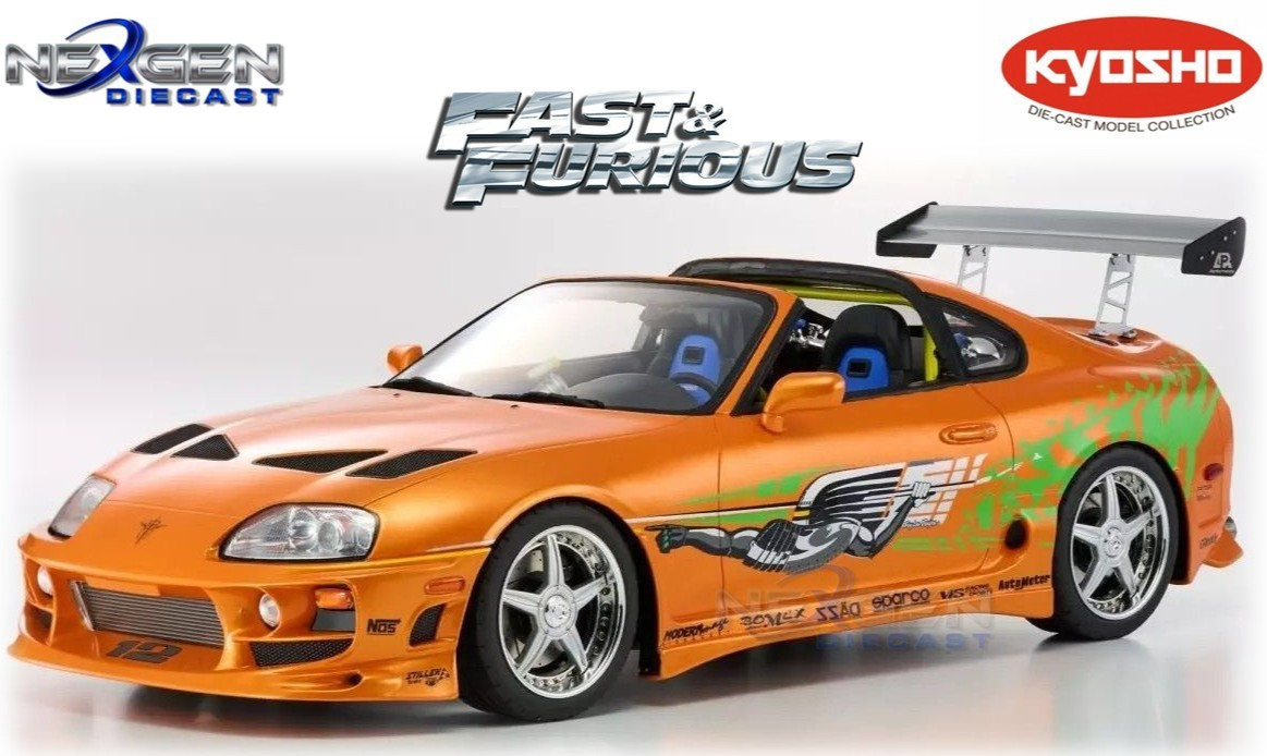KYOSHO 1:18 1994 TOYOTA SUPRA BRIAN\'S THE FAST AND THE FURIOUS - K08975FF