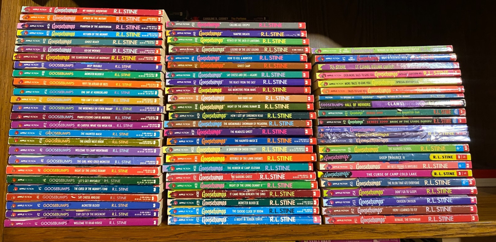 Goosebumps Complete Series Vol 1-62 R.L. Stine Most 1st Printing + 10 Extras