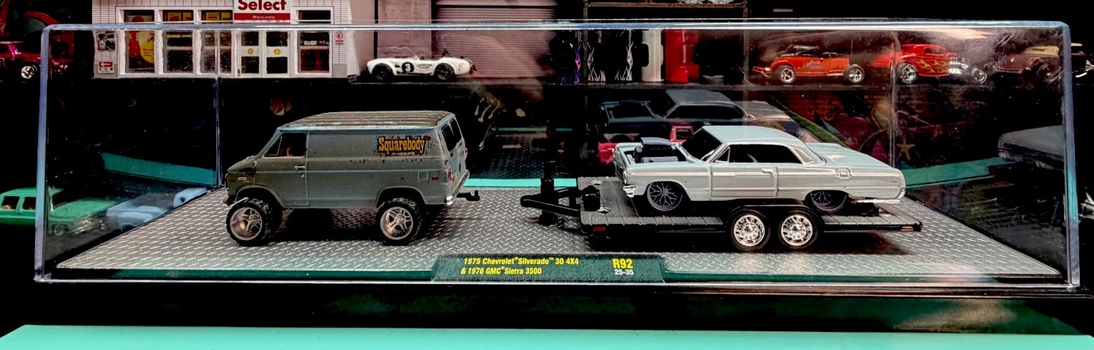 M2 Machines SquareBodyCustoms 1/64 Custom SYNDICATE Van/Impala Set 🔥 🔥 🔥 M2 Machines SquareBodyCustoms 1/64 Custom SYNDICATE Van/Impala Set 🔥 🔥 🔥