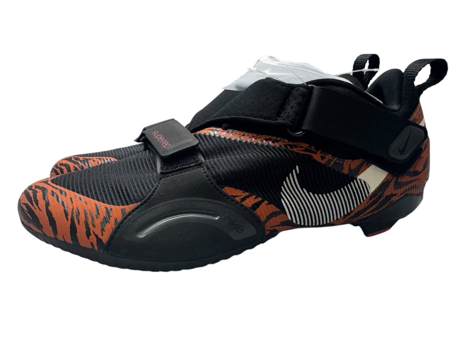 Nike SuperRep Cycle Tiger Womens 9 Black Orange Cycling Shoes CJ0775-018 NEW