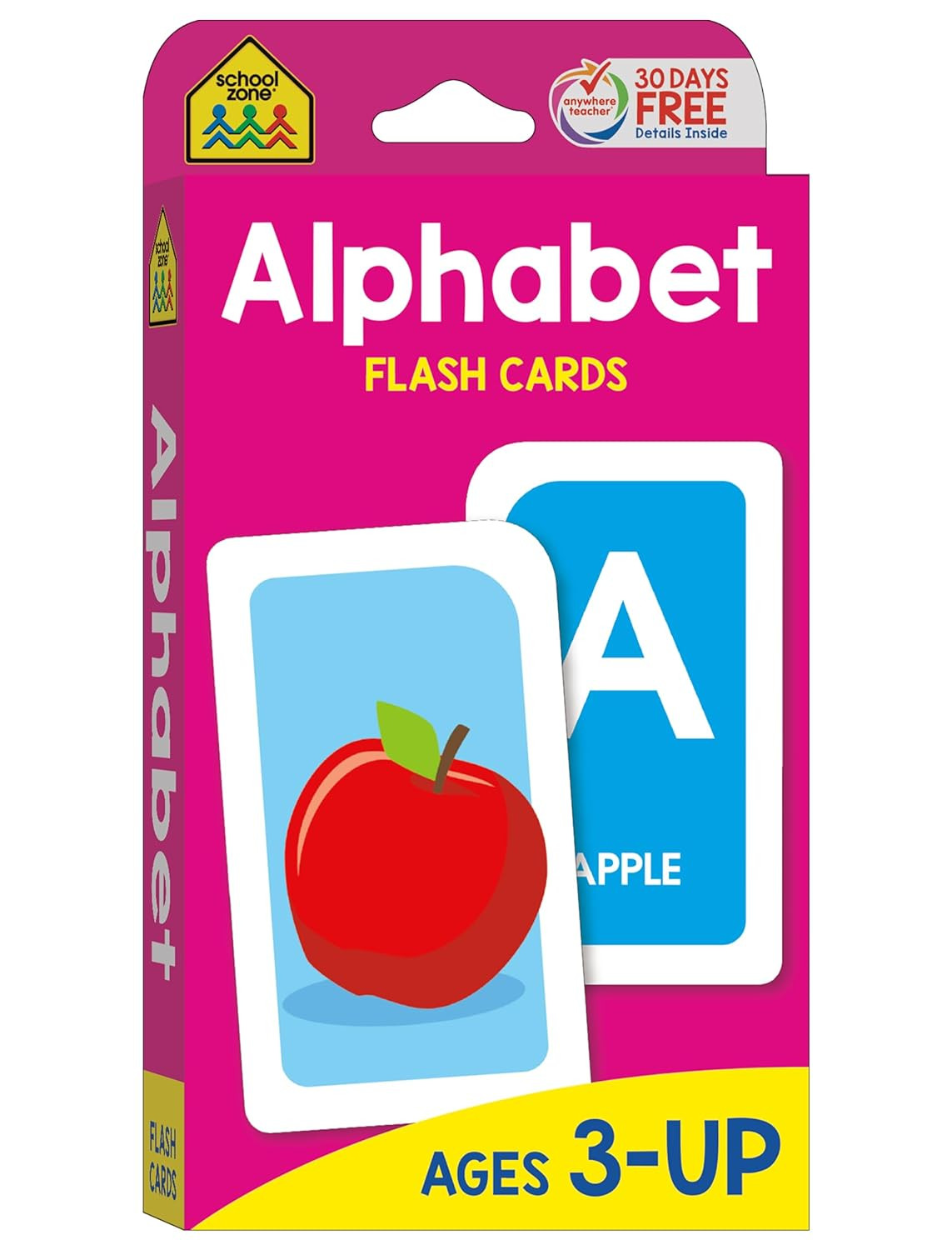 Alphabet Flash Cards 56 Pack ABC Letters Phonics Toddler Preschool Learning Ages