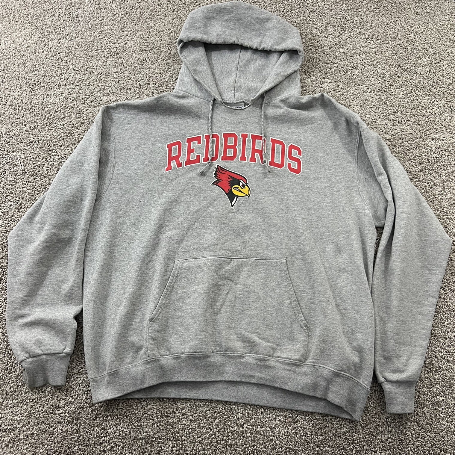 Vintage Illinois State Redbirds Sweater Mens XL Gray Hoodie College Streetwear