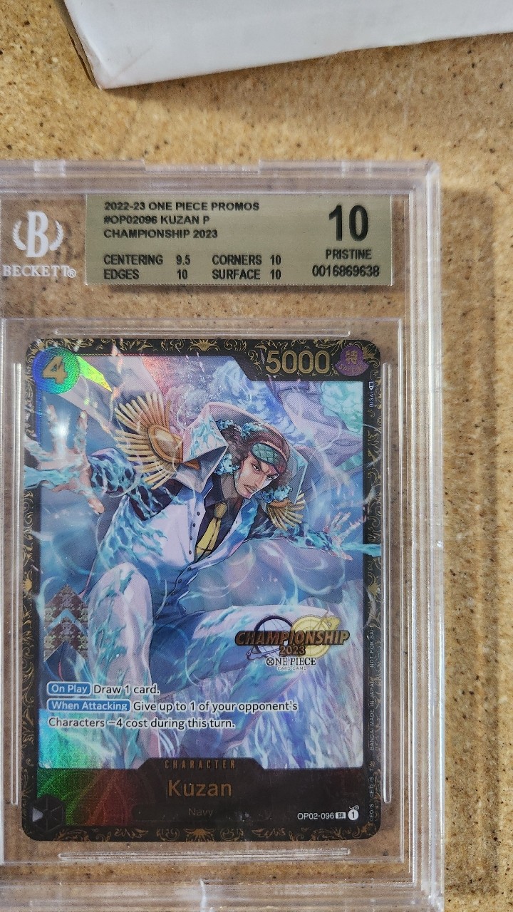 PSA 10 Kuzan OP02-096 Championship Best 8 Limited Promo ONE PIECE Card Japanese