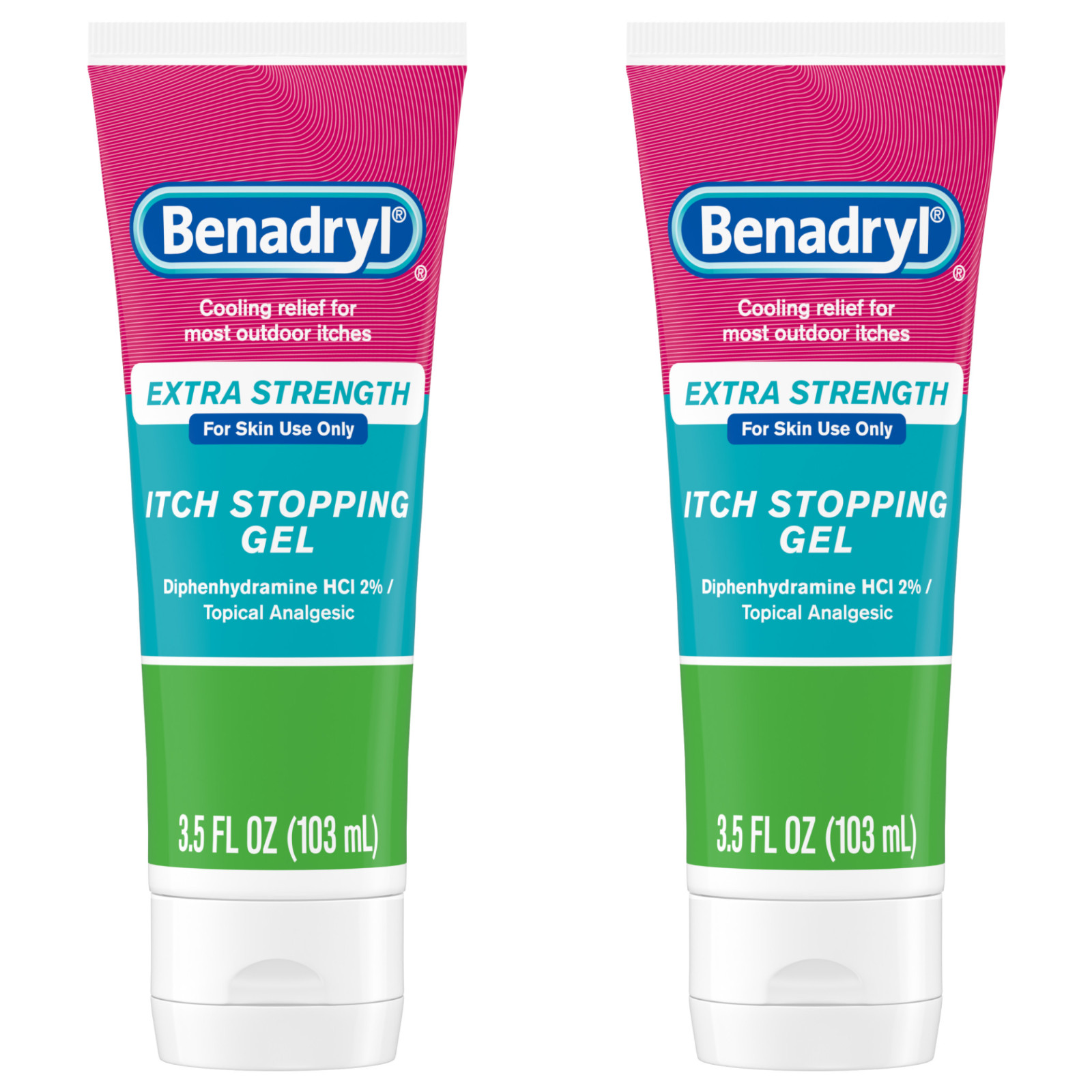 Benadryl Itch Relief Gel Extra Strength 3.5 fl oz 2-Pack Benadryl Itch Relief Gel Extra Strength 3.5 fl oz 2-Pack