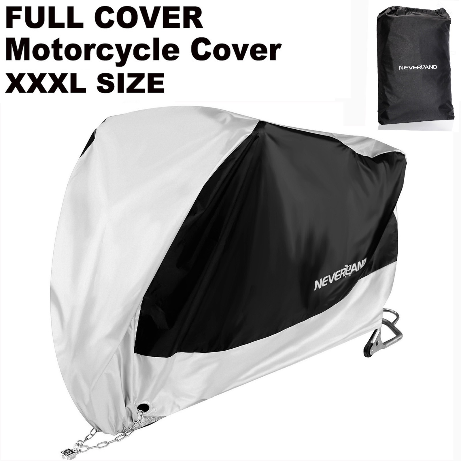XXXL Waterproof Motorcycle Bike Cover Heavy Duty Waterproof Dust Rain Protection