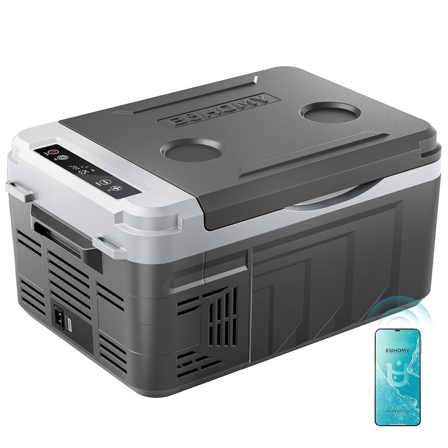 12 Volt Portable Car Fridge 12QT EUHOMY App Control 12V Refrigerator
