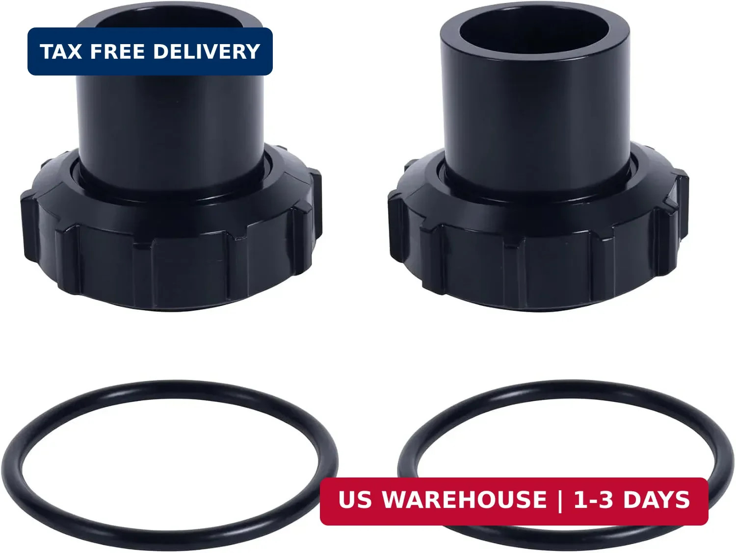 DE2400PAK2CS Filter Plumbing Kit Compatible With Hayward Swim Clear Black