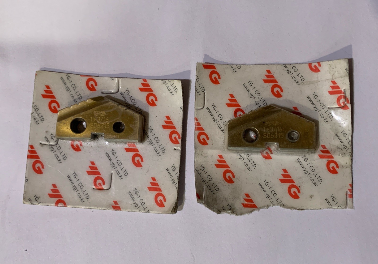 YG-1 S06307 1*3/16” Spade Drill Insert HSS TiN Lot Of 2 NEW YG-1 S06307 1*3/16” Spade Drill Insert HSS TiN Lot Of 2 NEW