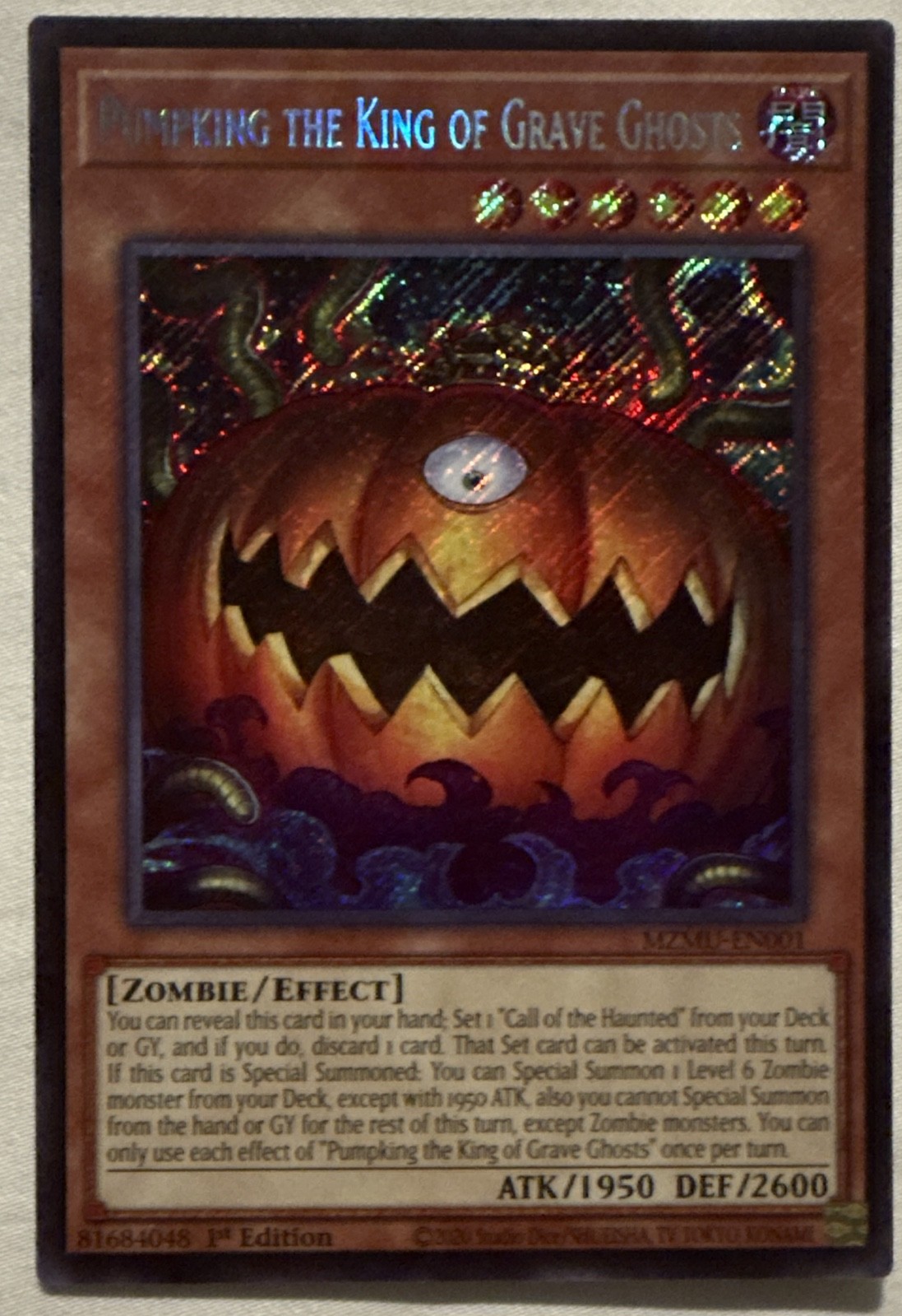 Pumpking the King of Grave Ghosts MZMU-EN001 Maze of Muertos 1st Edition