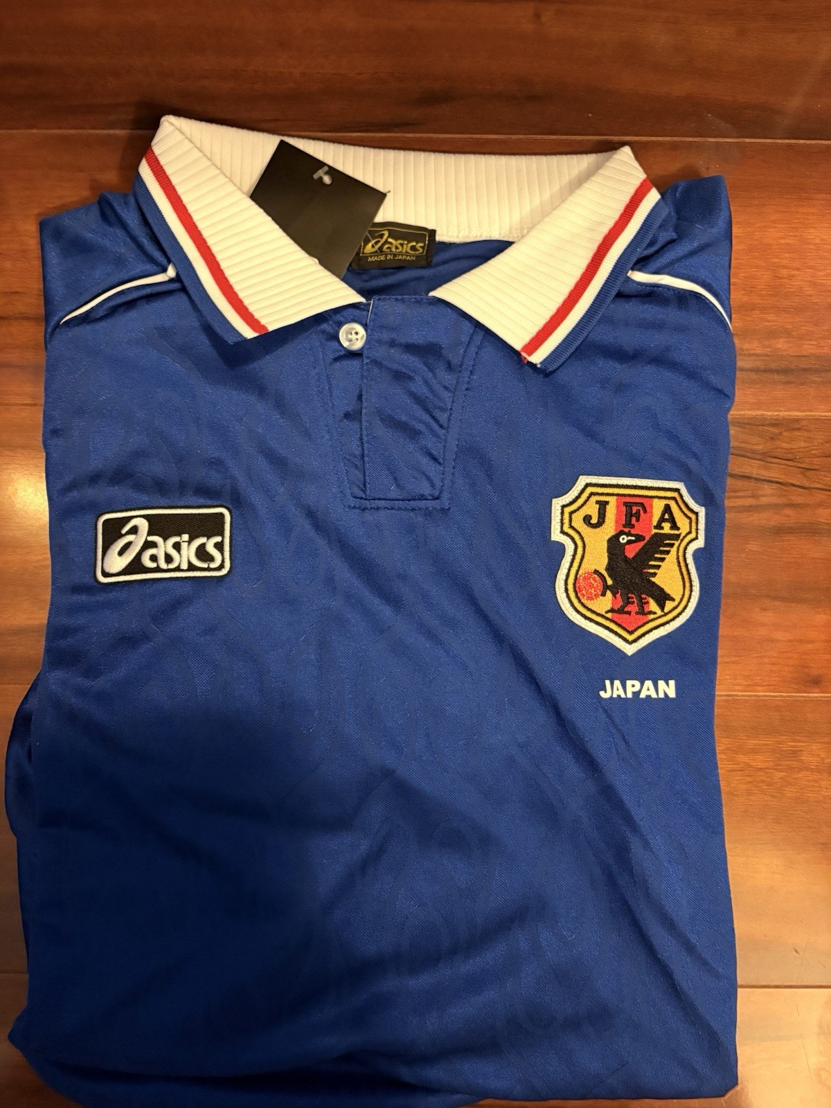 1998 World Cup Retro Japan National Team Soccer Jersey Blue (Size L) (NWT)