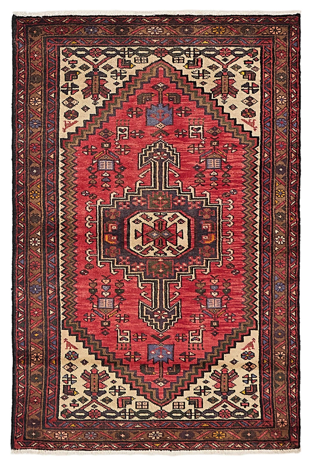 Traditional Vintage Hand-Knotted Area Rug 3'3