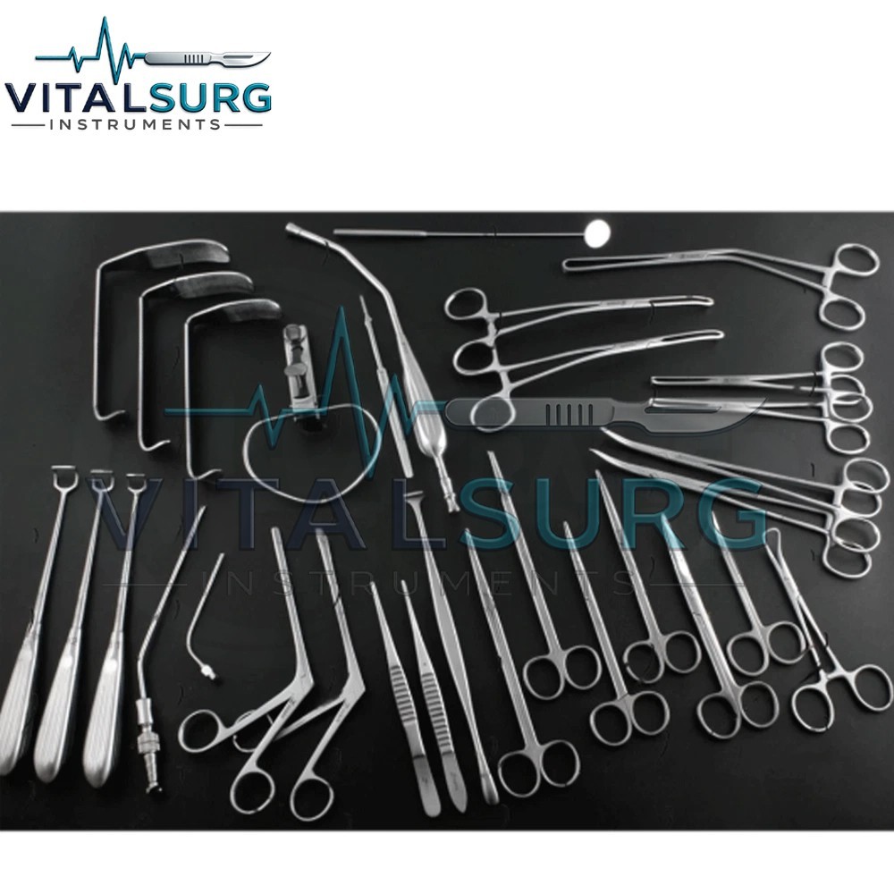 Tonsil & Adenoid Tray 30 PCs Set Surgical Instruments