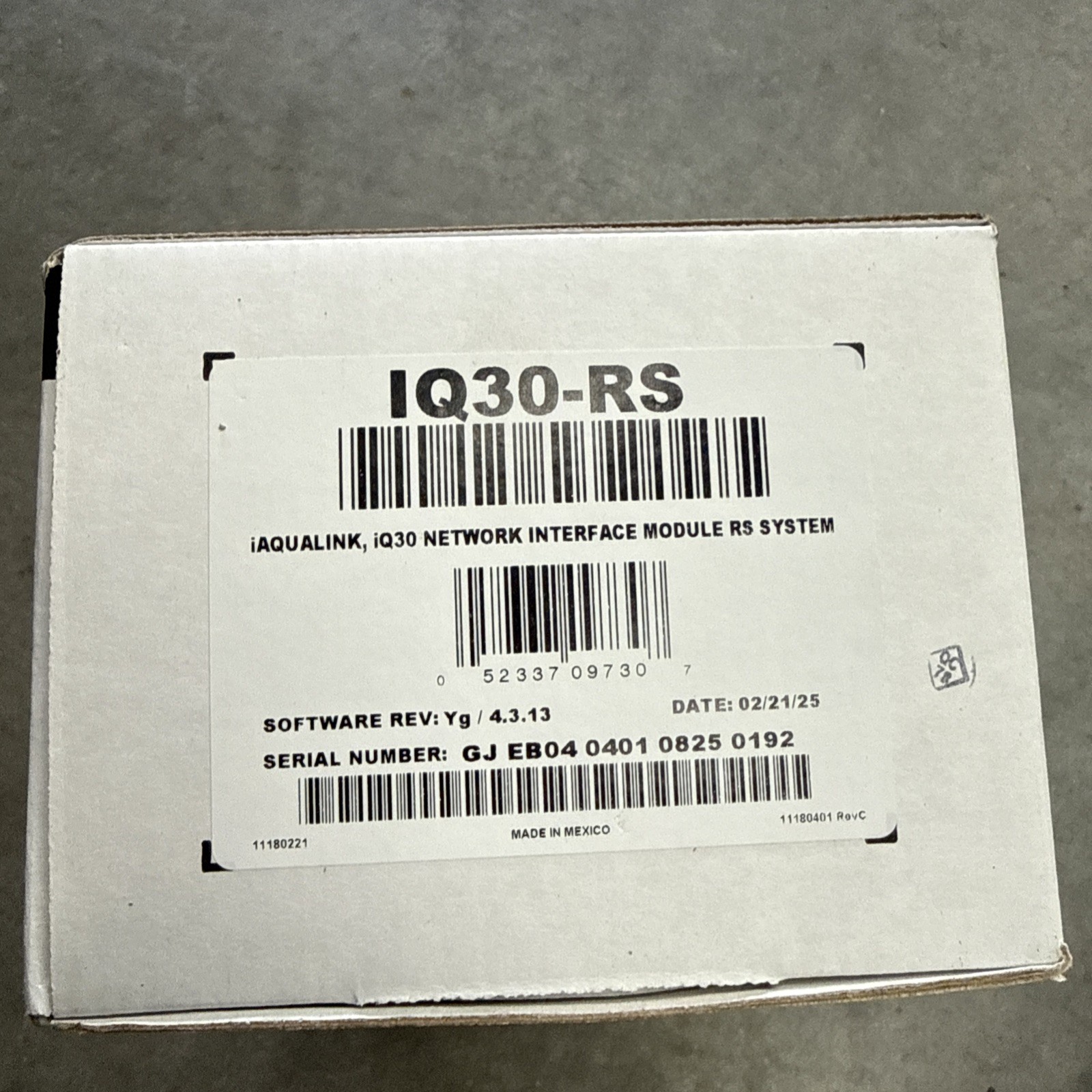 Jandy AquaLink RS IQ30-RS Upgrade Kit 