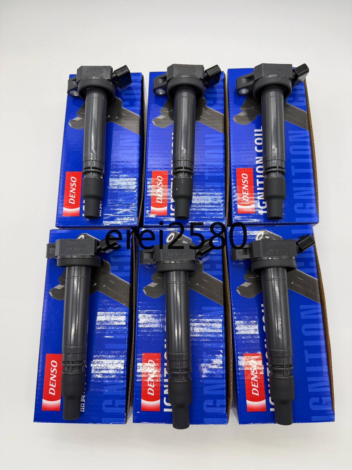 6PCS Genuine Ignition-Coil Denso OEM 099700-2510 90919-02250 For Toyota Lexus