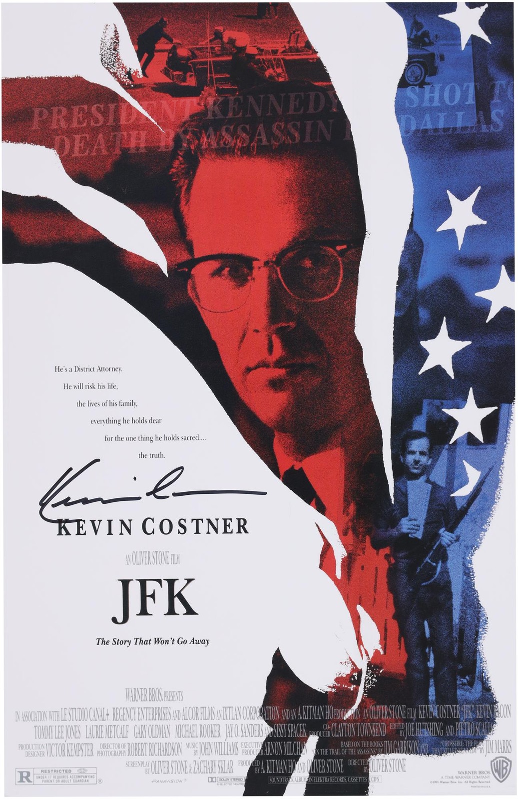 Kevin Costner JFK Autographed 11\