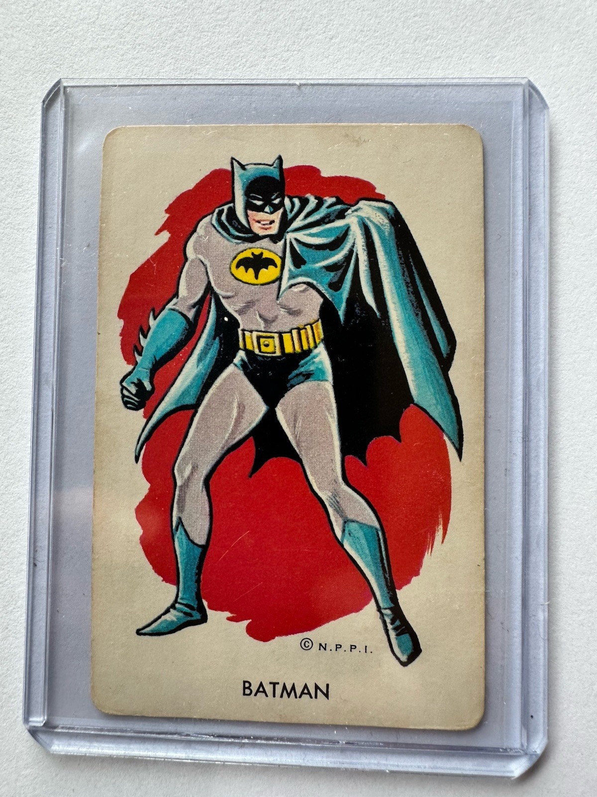 1966 N.P.P.I. WHITMAN BATMAN CARD.