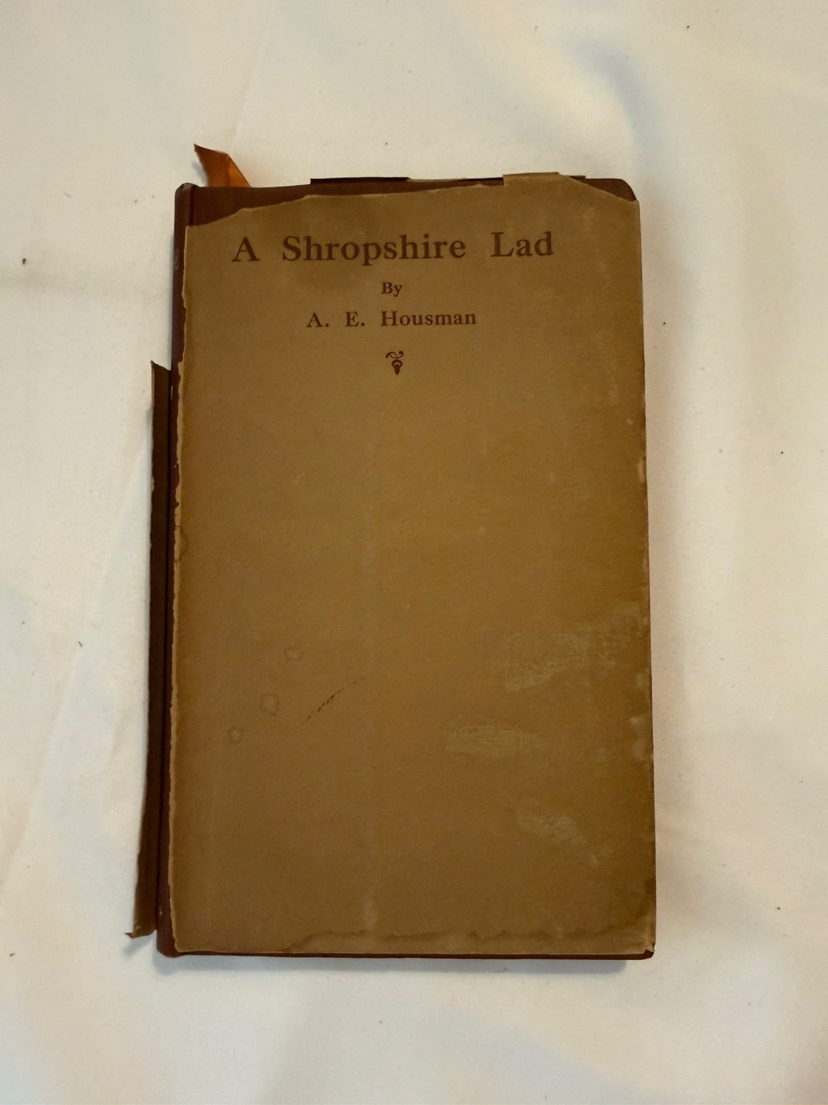 A SHROPSHIRE LAD 1896  1st ED A E Housman Richard’s press London
