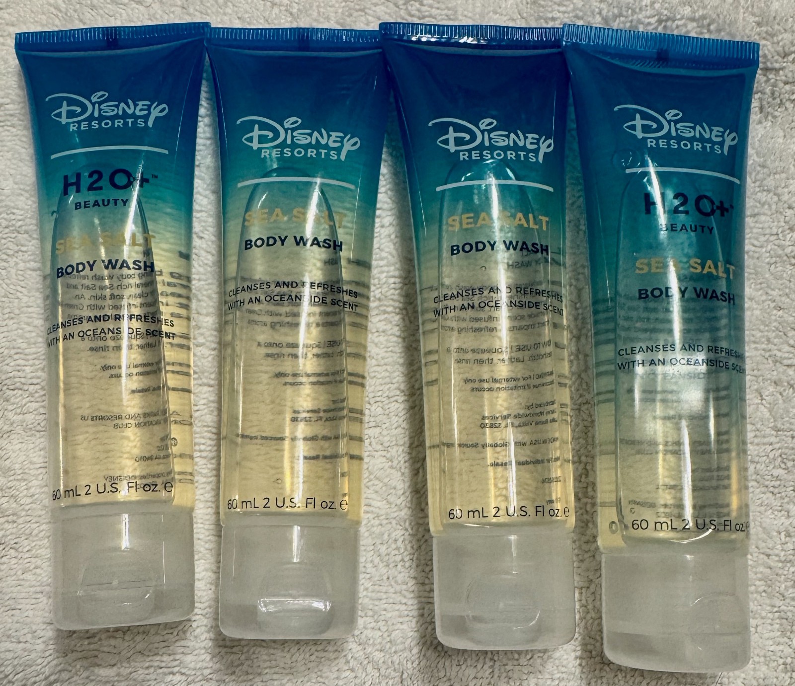4 New Disney Resorts Sea Salt Body Wash 2oz. Authentic USA. 4 New Disney Resorts Sea Salt Body Wash 2oz. Authentic USA.