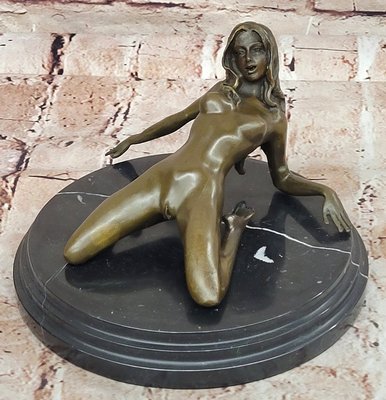 BRONZE Nudes WOMAN Girl Model Erotic sculpture CLOSEOUT ART statue Marble Figure