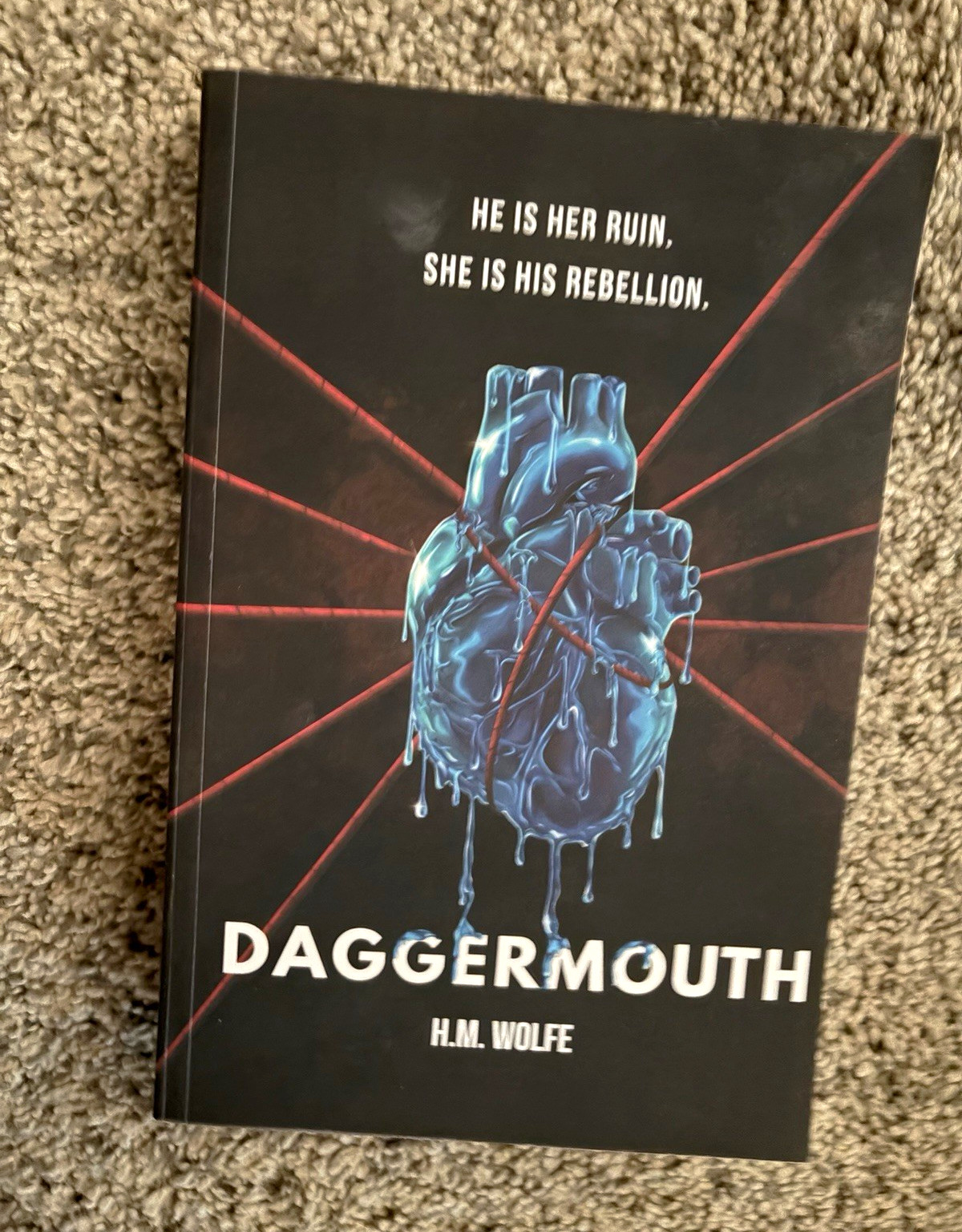 Daggermouth by H.M. Wolfe Paperback Romance Fiction Novel Adults Rebellion