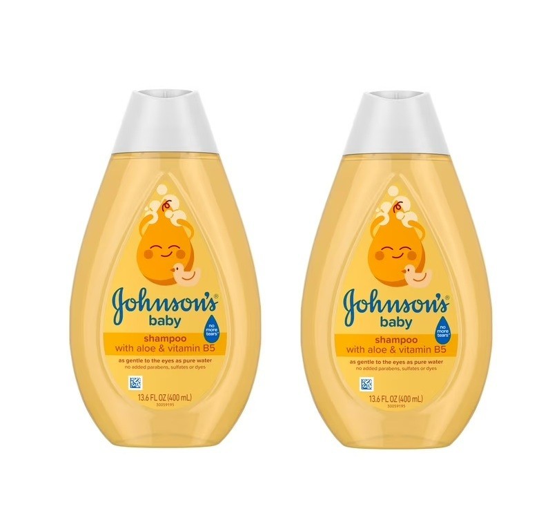 Johnson\'s Baby Shampoo with Aloe & Vitamin B5, Tear-Free, 13.6 fl. oz Pack of 2
