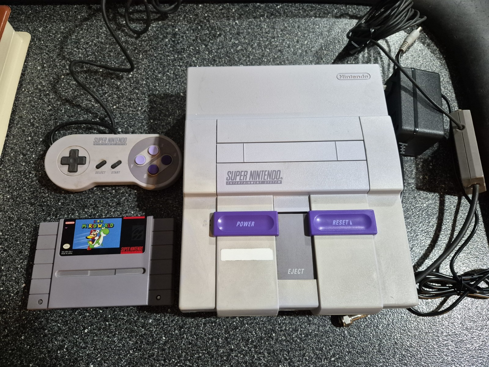 Super Nintendo SNES Console Bundle Mario World Games Controller TESTED WORKING Super Nintendo SNES Console Bundle Mario World Games Controller TESTED WORKING