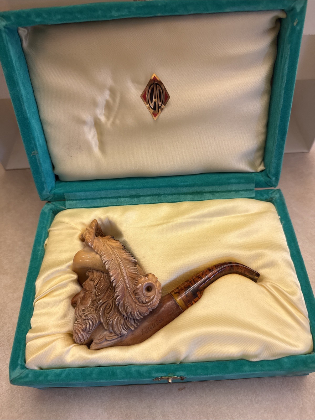 Antique Meerschaum Pipe Cavalier Muskateer in Case Antique Meerschaum Pipe Cavalier Muskateer in Case