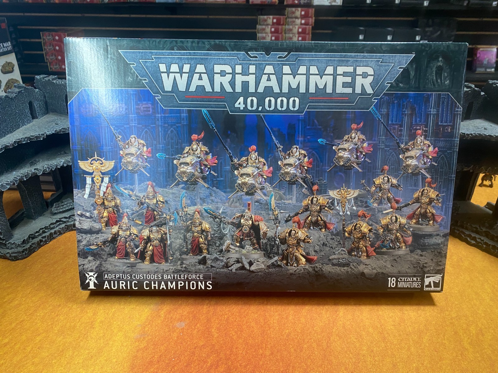 Warhammer 40k - Adeptus Custodes Auric Champions Battleforce - OOP new in box Warhammer 40k - Adeptus Custodes Auric Champions Battleforce - OOP new in box