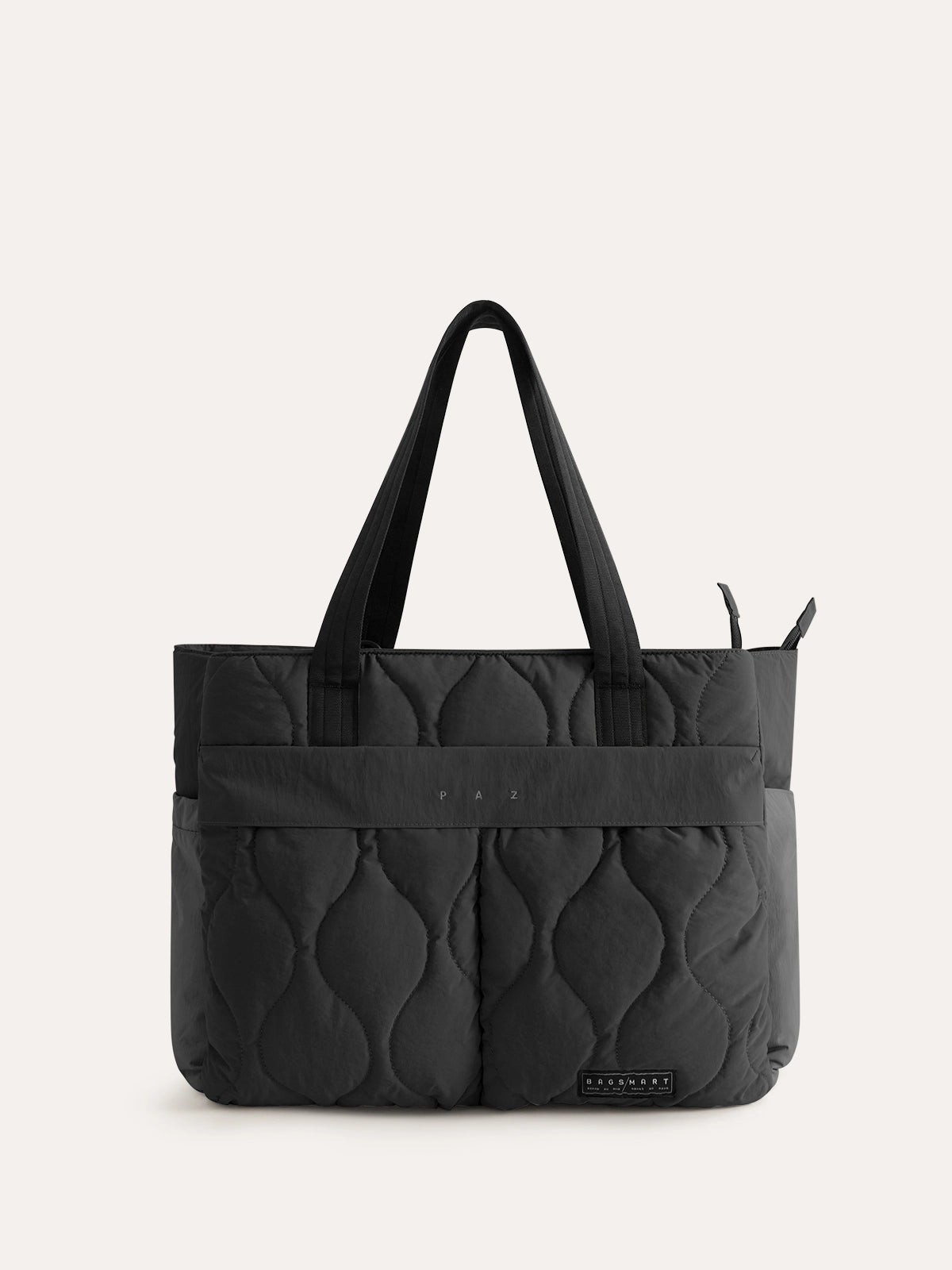 BAGSMART Puffy Tote Bag - Multi Pocket Brown / Cognac Puffer Bag BAGSMART Puffy Tote Bag - Multi Pocket Brown / Cognac Puffer Bag