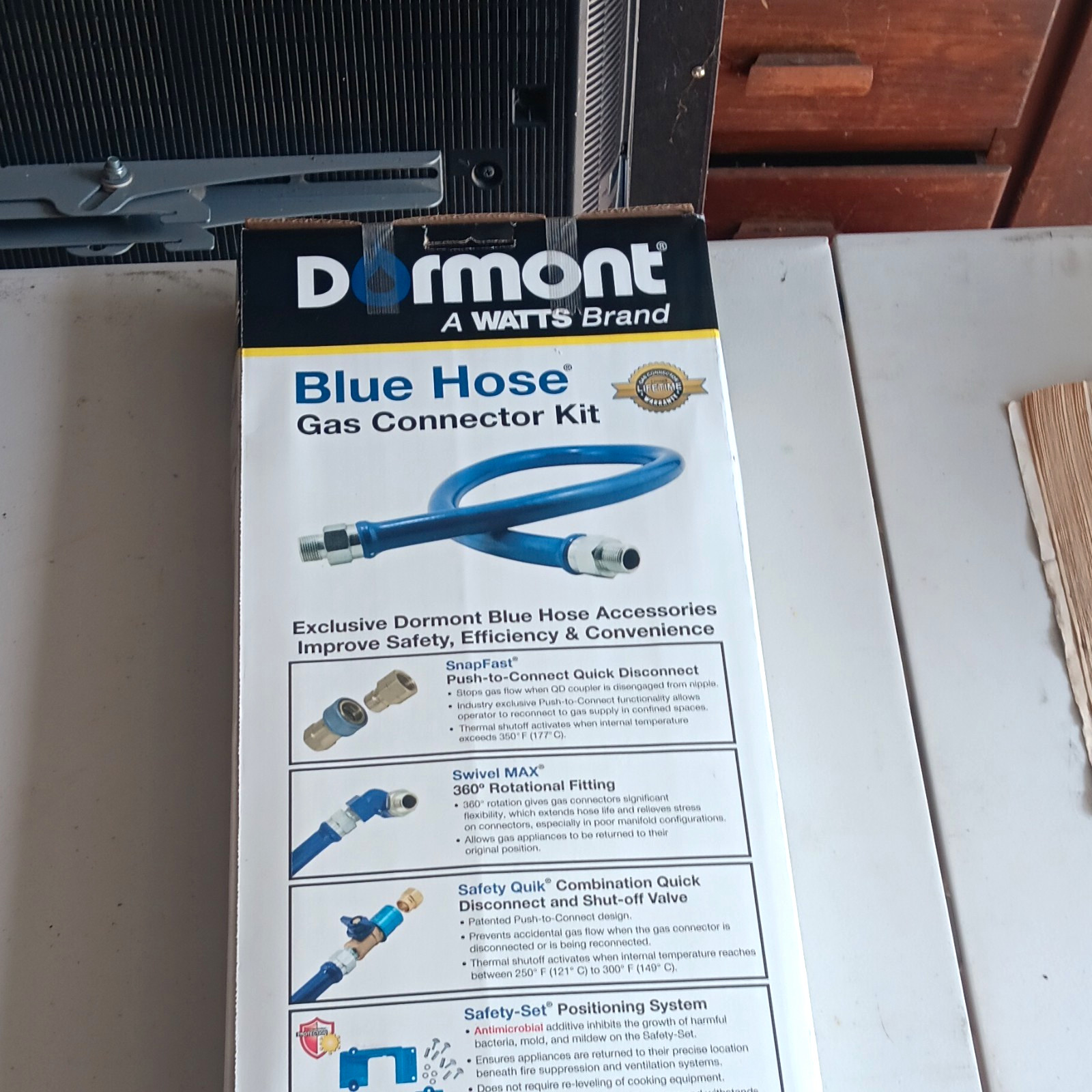Dormont Blue Hose Gas Connector Kit Dormont Blue Hose Gas Connector Kit
