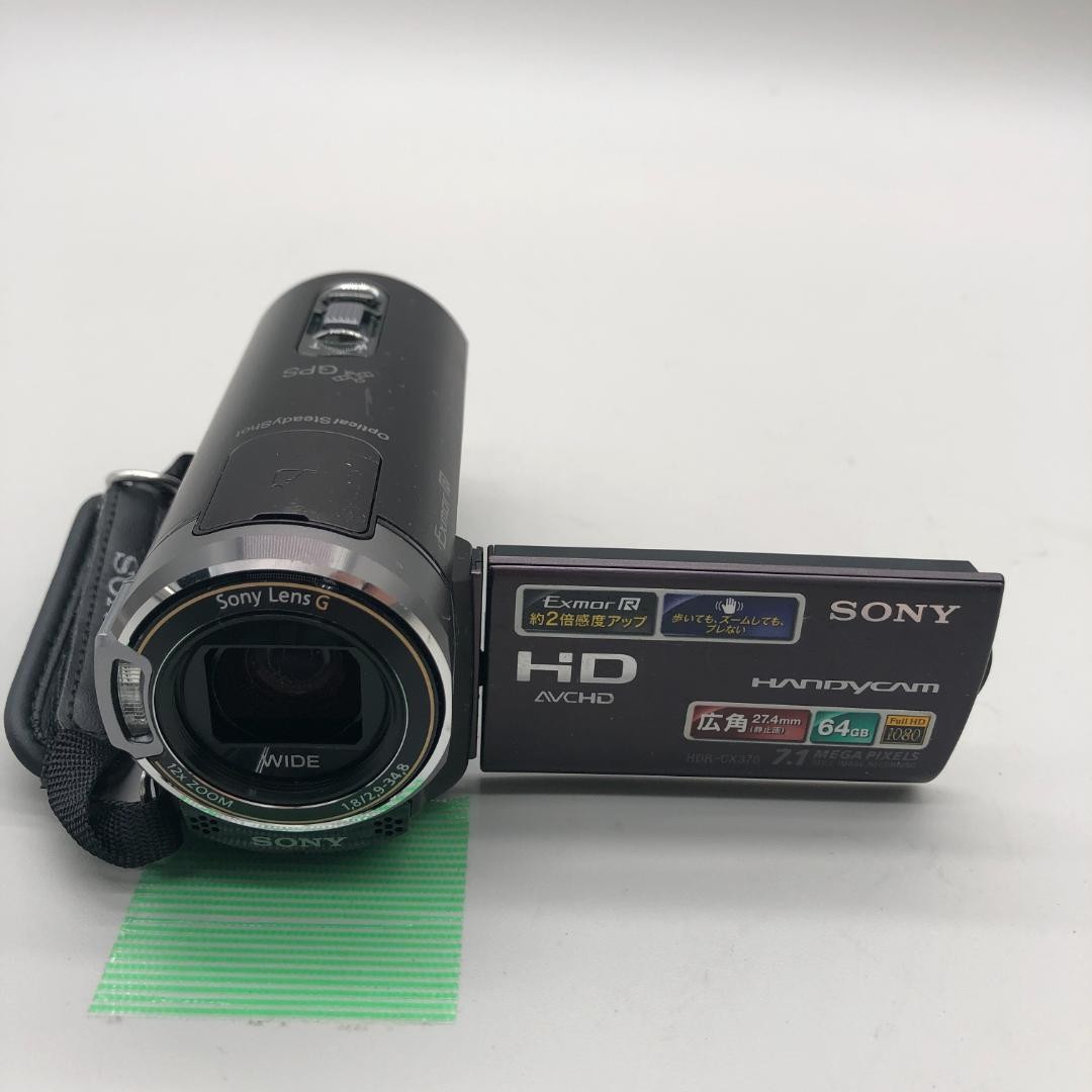 Sony HDR-CX370V Handycam Video Camera Camcorder Black Tested Unknown