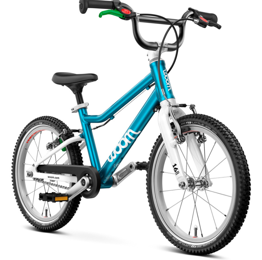 Woom GO 3 Kids Bike 16in Metallic Blue Lightweight New